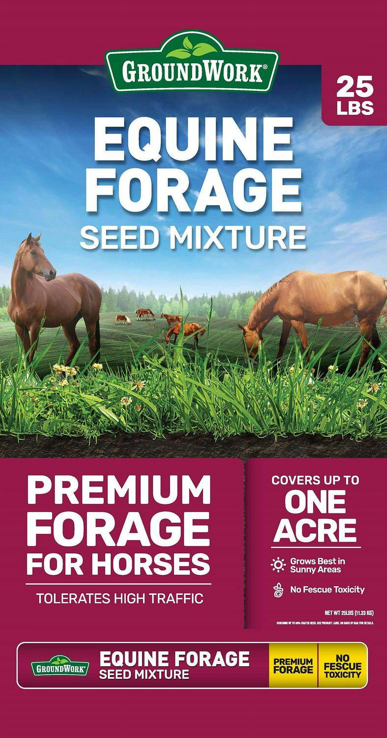 GroundWork 25 Lb Equine Forage Mix Grass Seed South Walmart groundwork-25-lb-equine-forage-mix-grass-seed-south-walmart