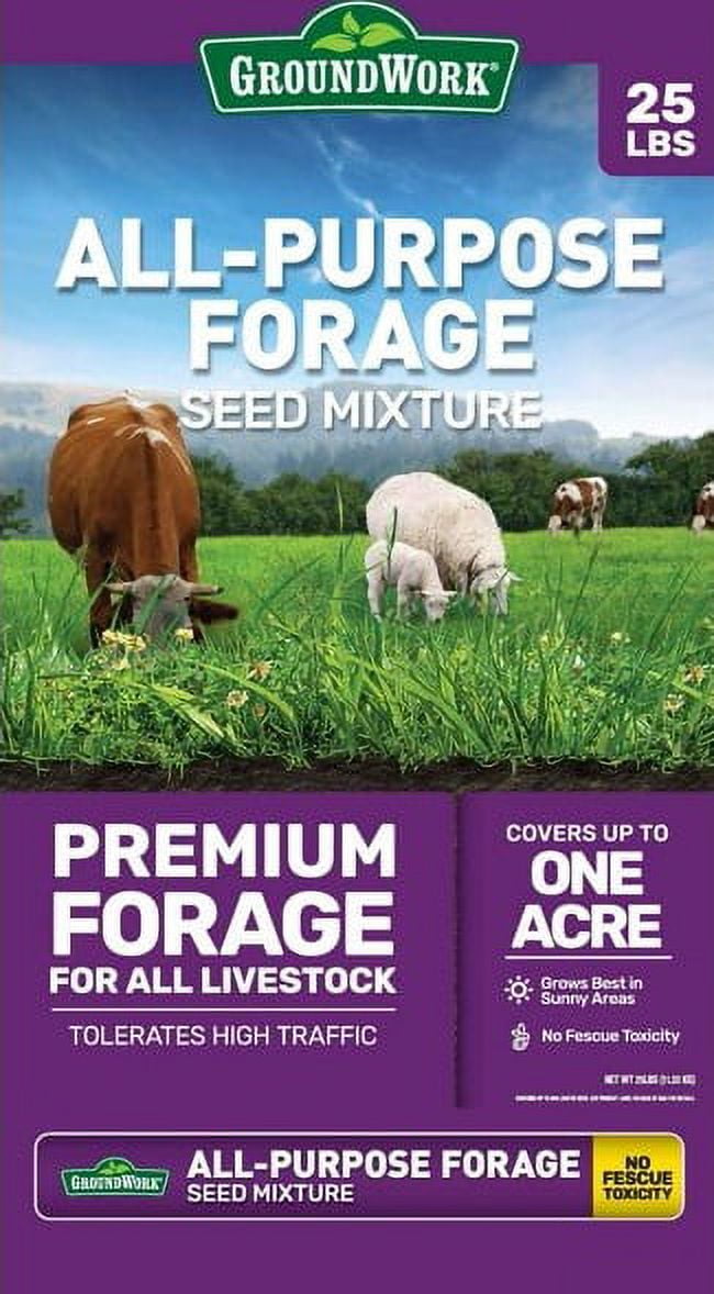 GroundWork 3149 AllPurpose Forage Premium Grass Seed Mixture 25 lbs