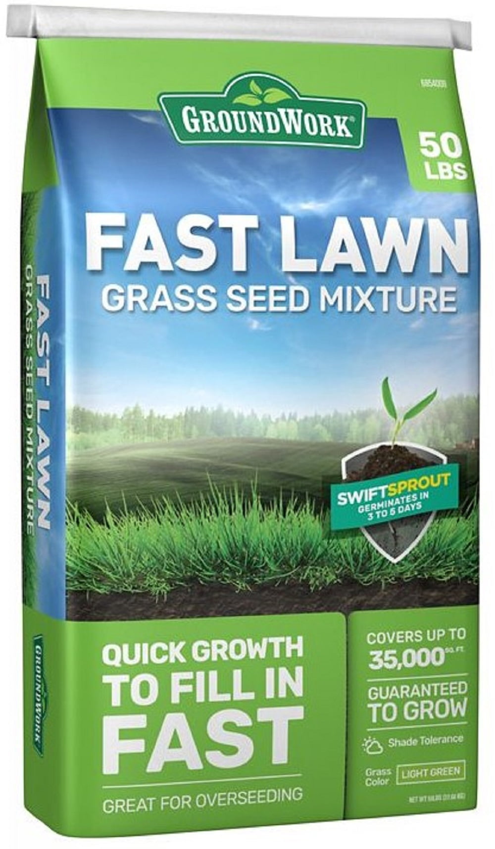 GroundWork 440AP0050UC-50 Fast Lawn Grass Seed Mixture 50lb