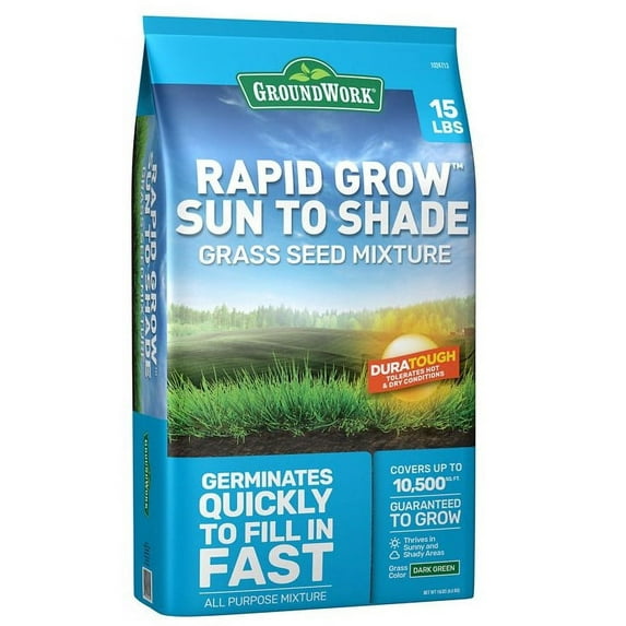 GroundWork 440AP0053UC-15 Sun and Shade Grass Seed Mix15lb South