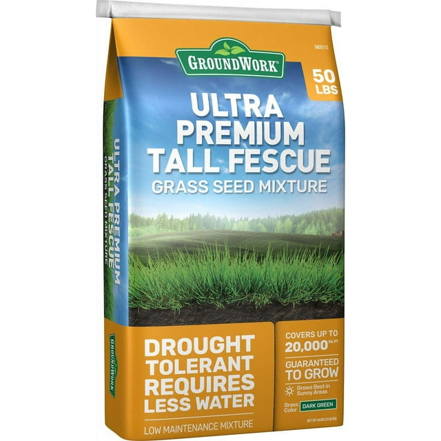 GroundWork 50 lb. Ultra Premium Tall Fescue Grass Seed