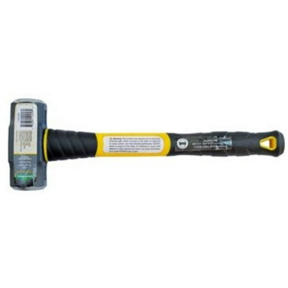 GroundWork 60411013 Fiberglass Handle Hammer 4 lb 15 Inch