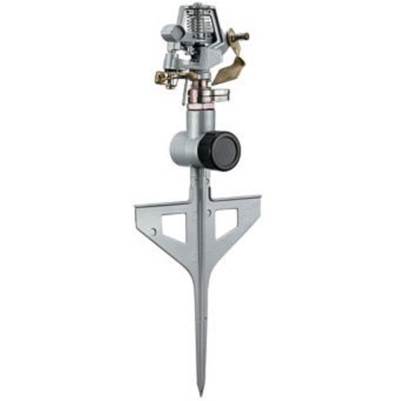 GroundWork GS8170 Spike Base Zinc Pulsating Sprinkler 5541 sq ft Oscillating