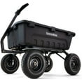 GroundWork GW8 Poly Dump Cart 1400 lb 8 cu. ft. Pneumatic Convertible