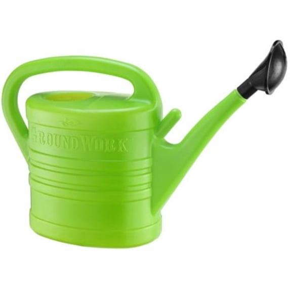 GroundWork KT11559 Plastic Watering Can 2.5 gal. Plastic Green