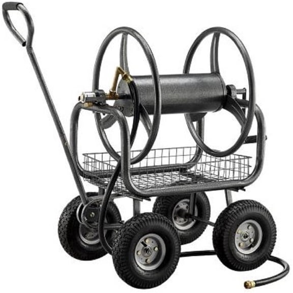 GroundWork TC4717A 400 ft. Hose Reel Cart Steel Black