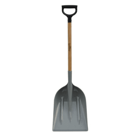 GroundWork YN-8SH1-19PD 32.9 in. Plastic Stall Shovel with Hardwood Handle