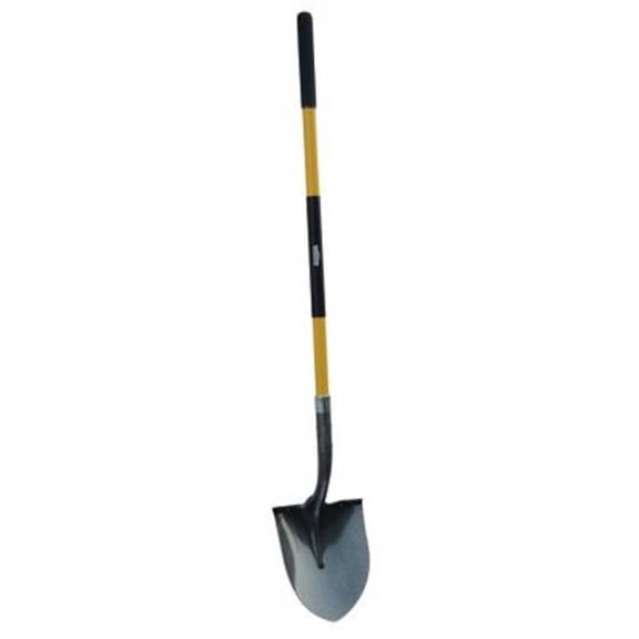 GroundWork YN-8SJ3-69FL Fiberglass Handle Pro Round Point Shovel 47.44 Inch