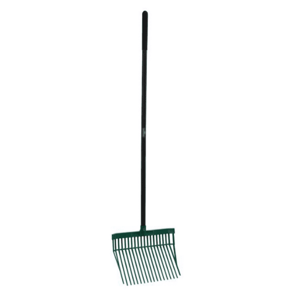 GroundWork YN-PF-001L 14 in. ABS Bedding Fork with Black Coating Hardwood Handle