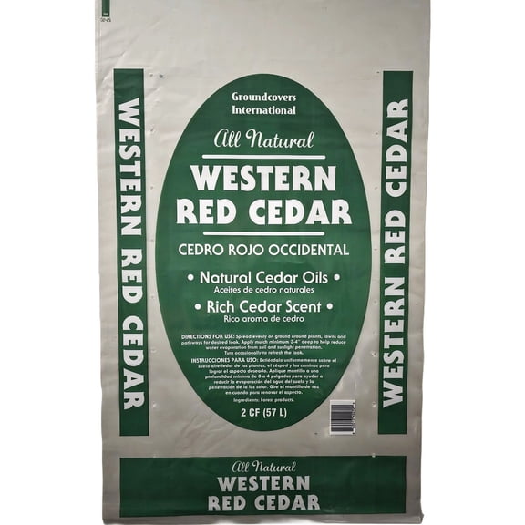Groundcovers International 2 Cu. Ft. Shredded Western Red Cedar Mulch GCCED 2-85