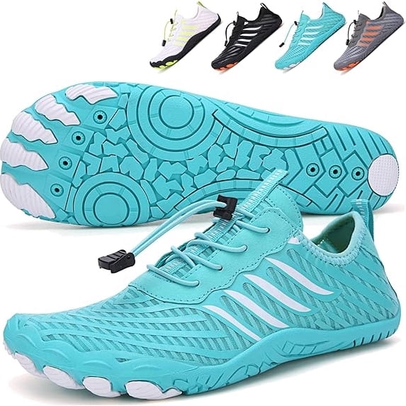 Grounded Barefoot Footwear for Women and Men, Non Slip Hikes Water Shoes , Hiking Bare Foot Unisex, Foot Shaped Sneakers Wide Toe Box