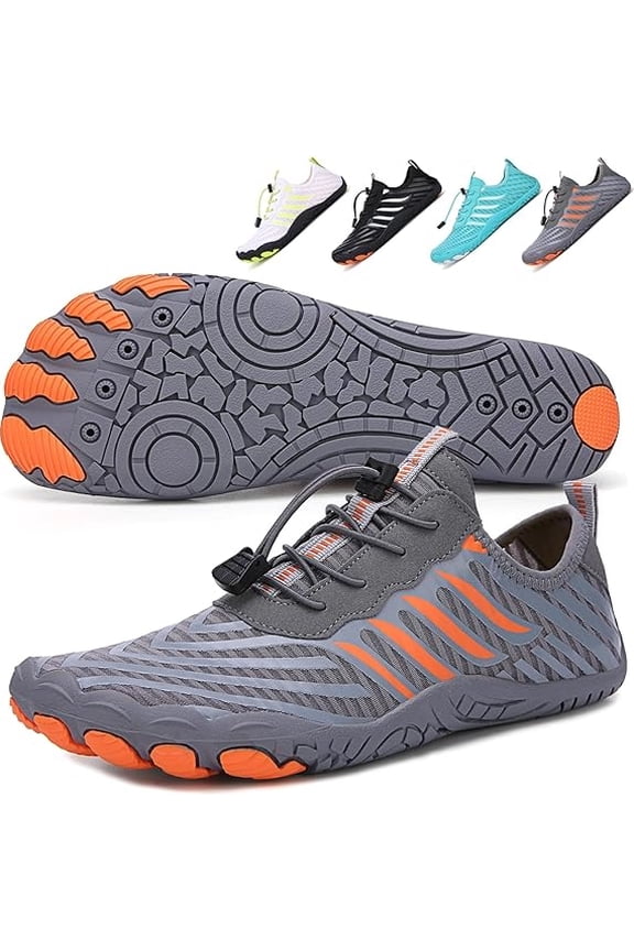 Grounded Barefoot Footwear for Women and Men, Non Slip Hikes Water Shoes , Hiking Bare Foot Unisex, Foot Shaped Sneakers Wide Toe Box