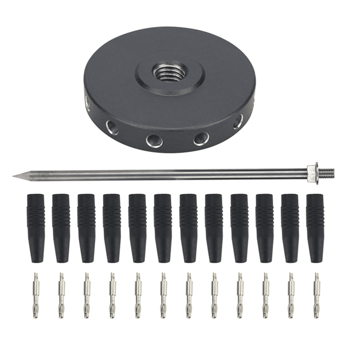 Grounded Counterpoise Collector Ground Anchor with Ground Stake Radio