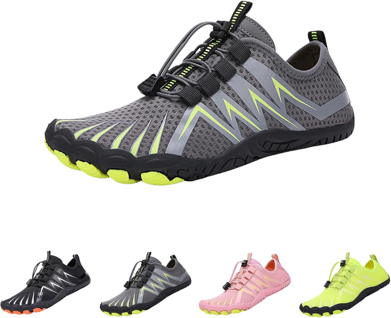 Grounded Footwear for Women Men- Grounded Barefoot Shoes for Women Men Waterproof, Non-Slip Hiking Footwear with Wide Toe Box,for Hiking, Outdoor, Water Activities