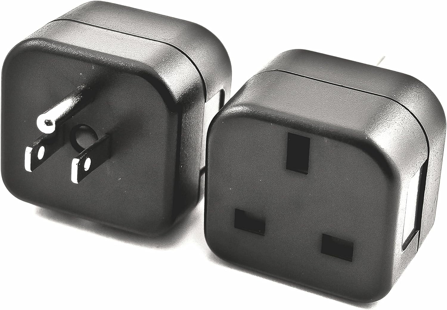 Grounded Plug Adapter Converts , China, Hong Kong, Ireland, Singapore Plugs To American Plug For