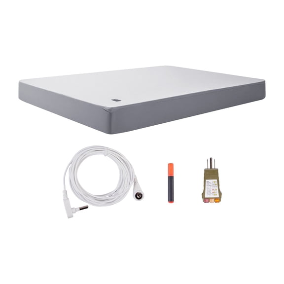 Grounded Silver Fiber King Sheets, 95% Cotton 5% Silver, Includes Grounding Cord&Tester for Better Sleep, Gray Fitted Sheet Set (78x80x13")