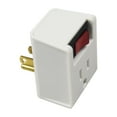 thumbnail image 1 of Grounded Single Outlet Power Adapter with Illuminated On/Off Rocker Switch, 3 Prong Electrical Plug Outlet Switch Current Tap (3)$$Tools & Hardware Other, 1 of 8