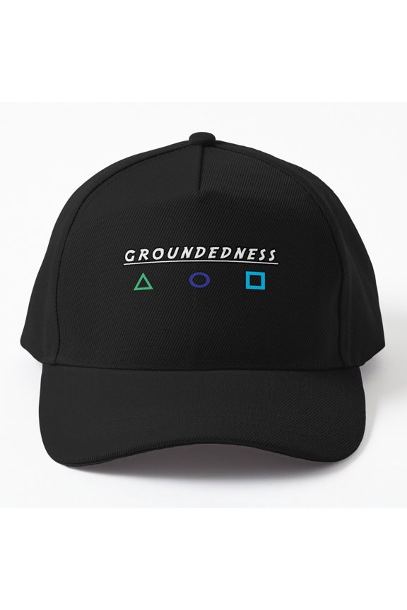 Groundedness Baseball Cap, Balance and Stability Statement Graphic Design, Classic Everyday Hat