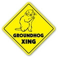 thumbnail image 1 of Groundhog Crossing [3 Pack] of Vinyl Decal Stickers |for Laptop Car, 1 of 1