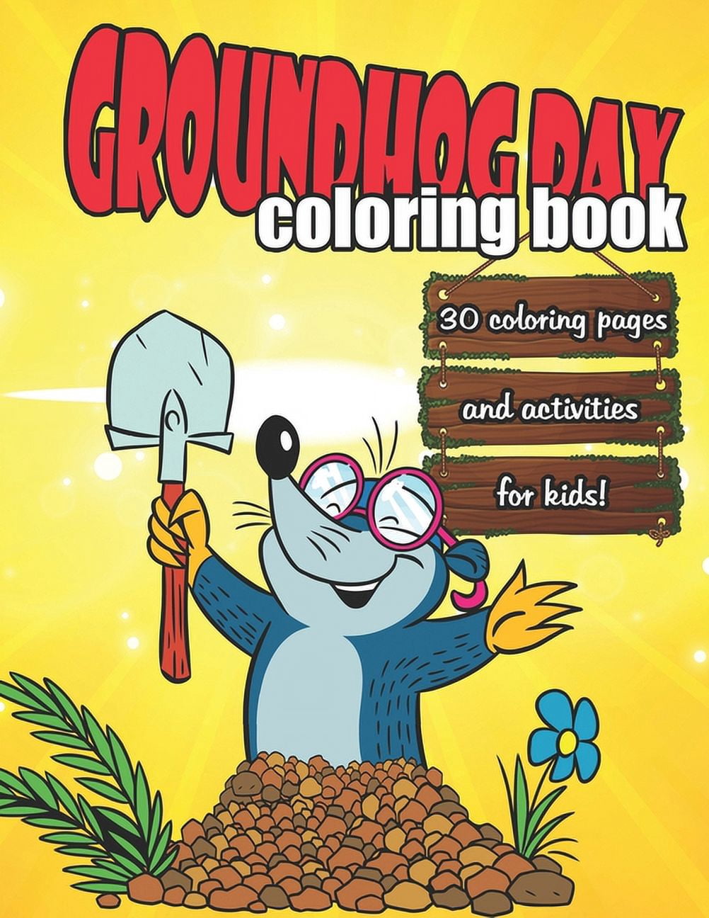 Groundhog Day Coloring Book: Coloring pages and activities for kids ...