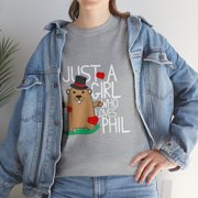 Groundhog Day Holiday Just A Girl Who Loves Phils Cute T-Shirt