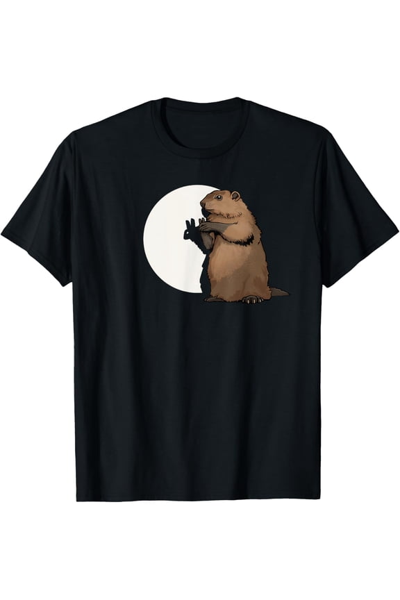 Groundhog Day Shadow Puppet Funny Gift T-Shirt