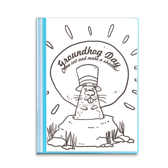 Groundhog Day USA America Canada Festival Book Sheet Protectors Portfolio Binder Folder