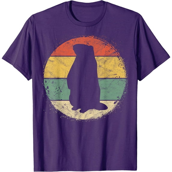 Groundhog Silhouette Gift Happy Ground Hog Day Softstyle Unisex T-Shirt,Purple Color,Size 4T