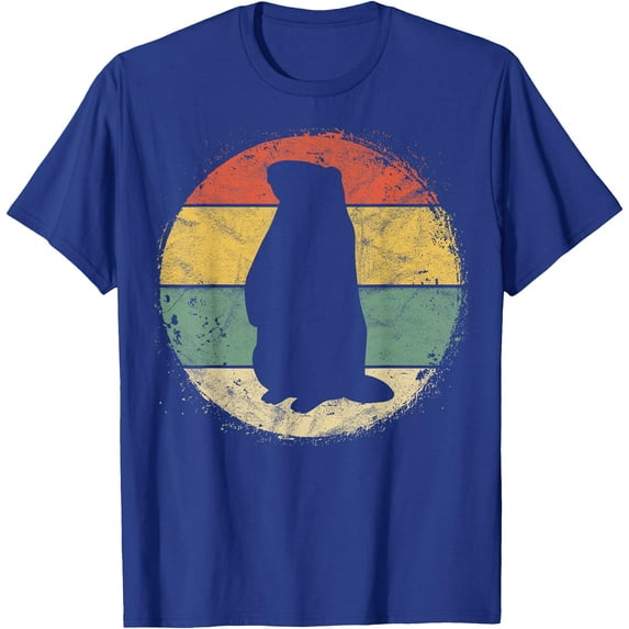 Groundhog Silhouette Gift Happy Ground Hog Day Softstyle Unisex T-Shirt,Royal Blue Color,Size YXS