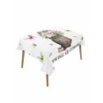 thumbnail image 1 of Groundhog Table Cloth, Waterproof Tablecloth for Rectangle Tables, Spring Floral Butterfly Botanical Reusable Washable Fabric Table Cover for Restaurant Kitchen Dining Tables 52"x70", 1 of 9