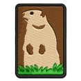 thumbnail image 1 of Groundhog Woodchuck Standing Up Applique Multi-Color Embroidered Hook & Loop Patch - 3.5 Inch Large, 1 of 5