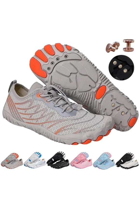 Grounding Barefoot Shoes with Copper for Women & Men, Wide Toe Box Non‑Slip Aqua Water Shoes for Hiking Beach Pool Surf