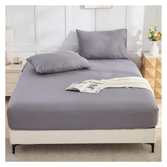 Grounding Bed Sheets Silver Fiber Organic Cotton Queen Size - Earthing Sleep Aid for Stress & Anxiety Relief