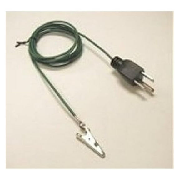Grounding Cord 12ft - 3-Prong Ground Wire with Alligator Clip | EMF Shielding Grounding Cable for Smart Meters, Electronics & Fabric