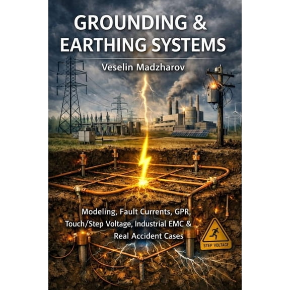 Grounding & Earthing Grounding & Earthing Systems: Modeling, Fault Currents, GPR, Touch/Step Voltage, Industrial EMC & Real Accident Cases, (Paperback)