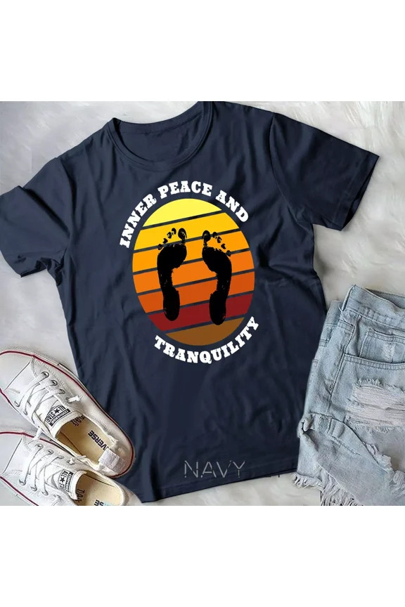 Grounding For Inner Peace And Tranquility, Spiritual Themed Graphic Unisex T-Shirt