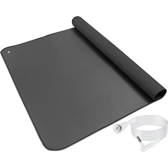 Grounding Mat 23.6x35.4 Inch,Earthing Mat for Feet, Pain Relief, Sleep Improvement,Grounding Pad with 15 FT Grounding Wire