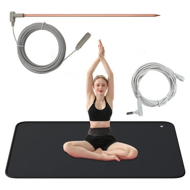 Grounding Mat 24.00 x 5.00 x 5.00 Inches Non Slip Copper Rod for EMF Recovery Sleep Therapy Assist