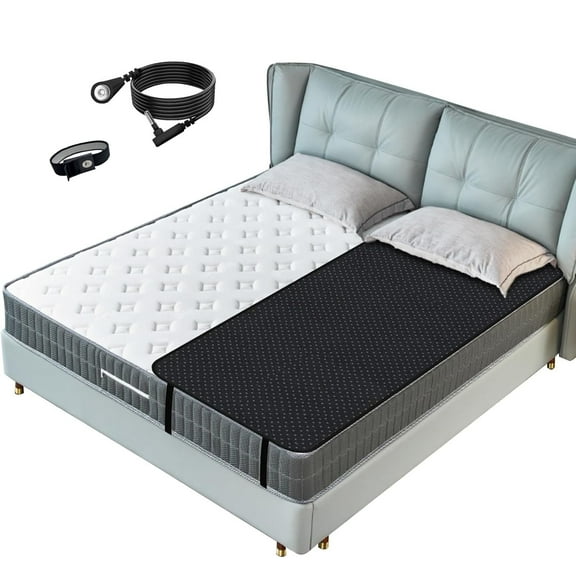 Grounding Mat for Bed, Improve Sleep, Grounding Sleep Pad, Earthing Mat Conductive Carbon Leatherette Grounding Therapy (27" x 71")