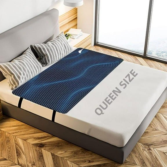 Grounding Mat for Bed, Grounding Pad for Better Sleep and Stress Relief,Anti-Slip PU Leather Grounding Mattress with Grounding Cord Earthing Mat, 27''20'', Small