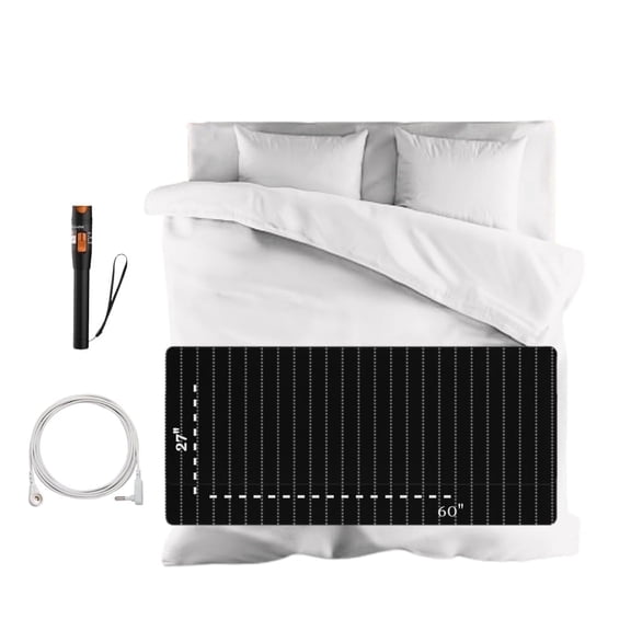 NEFLI EMPORIUM - Grounding Mat for Bed - High Density Foam Earthing Mat for Better Sleep & Inflammation Relief - Foldable Grounding Pad with Cord