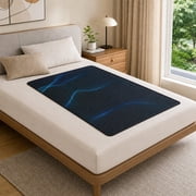 Grounding Mat for Bed, 26.77 x 59.06 Inch Queen Size Grounding Sleep Pad with US Ground Cord, Black