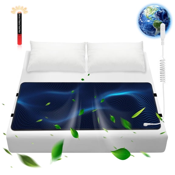 Grounding Mat for Bed, Anti-Static Earthing Pad for Home & Bed Use, Non-Slip Mat