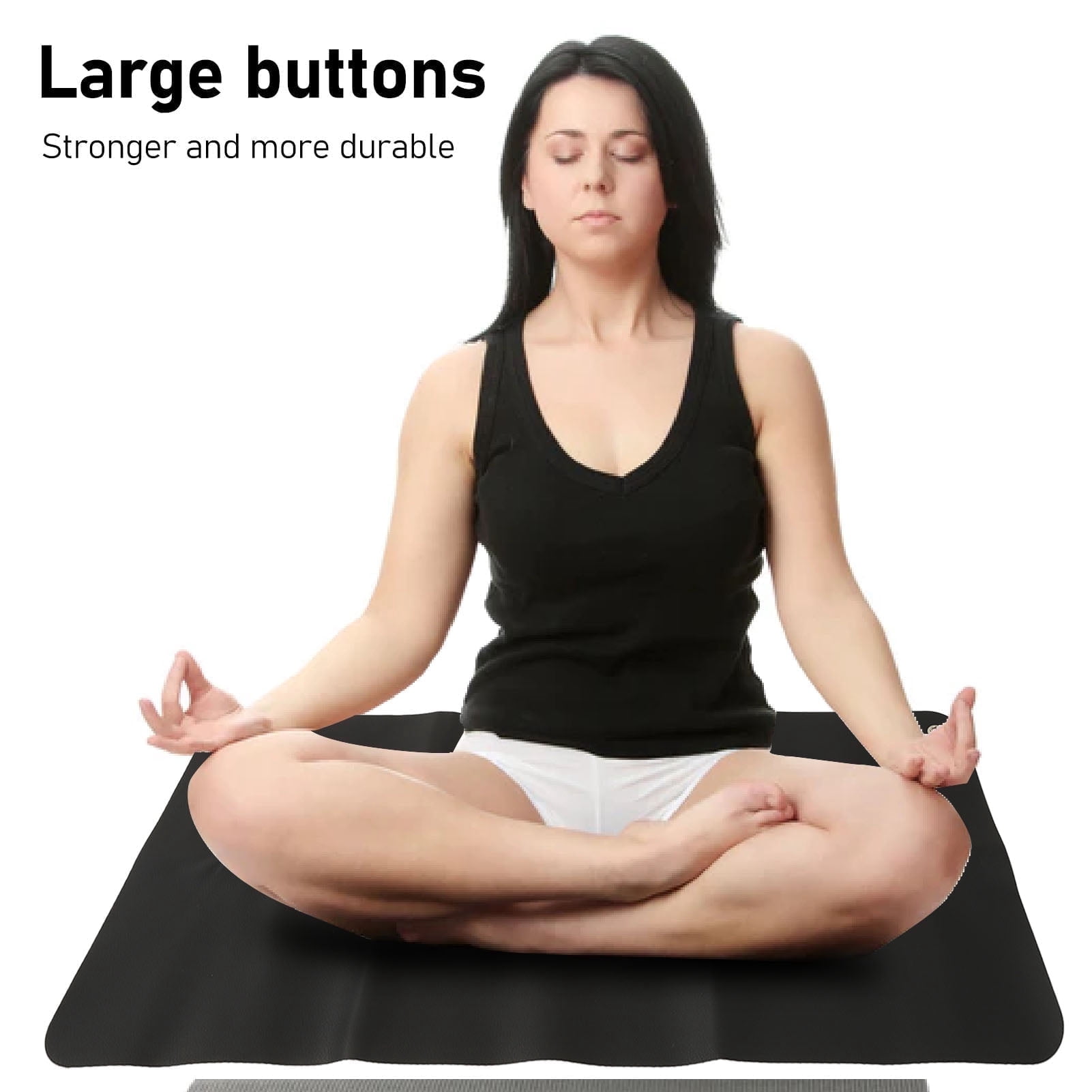 Grounding Mat For Bed Grounding  Pad 11.81" X 26.77" For Improves Sleep, Joint Pain For Anxiety, Black