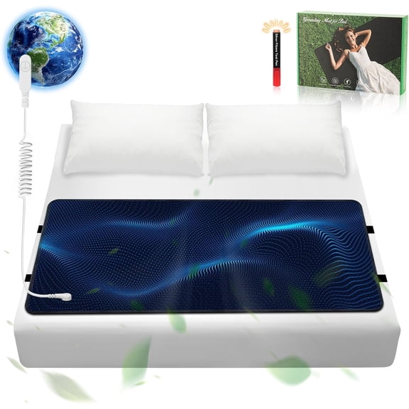Grounding Mat for Bed, Grounding Pad for Sleep, Grounding Mattress Pad with Cord (Twin, 39"x27")