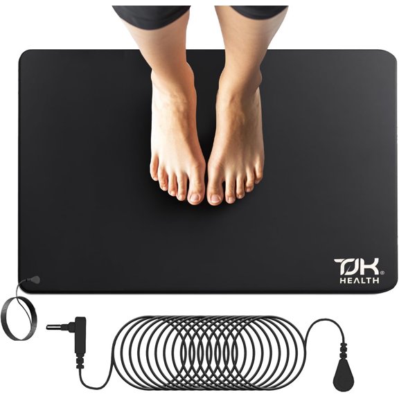 Grounding Mat for Feet - Earthing Pad Kit Earth Ground for Improved Sleep Better Sleeping