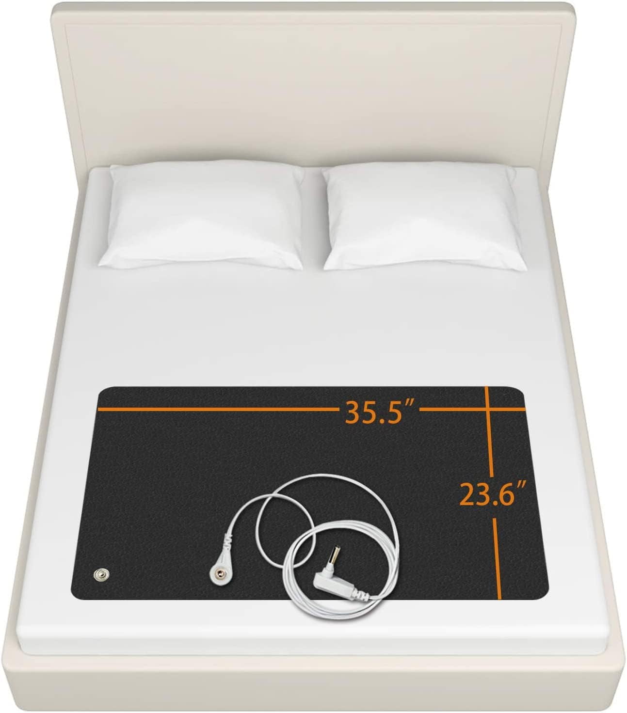 Grounding Mat for Bed – Premium PU Leather Earthing Pad for Deep Sleep