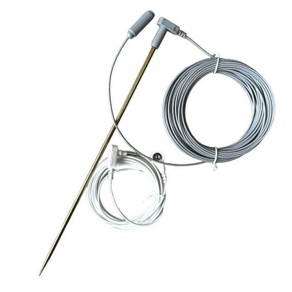 Grounding Rod Kit with 16M Wire 30cm Copper Earth Stake for Mats,Pads,Sheets Easy Install,Safe Electrical Discharge