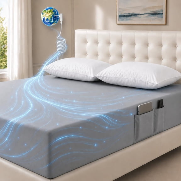 Grounding Sheets ,10% Pure  Fiber+90%  ,Deep Pocket Grounding Bed Sheets.Grounded Fitted Sheets Set.