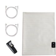 Grounding Sheets Full Size 54 x 75  inch, Bed sheet for Earthing with Silver Fiber & Organic Cotton, White
